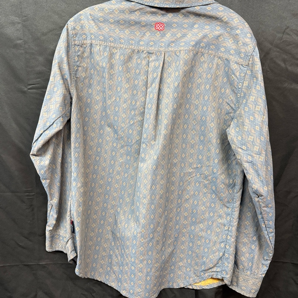 Men's Gray Patterned Shirt Jacket - image 3
